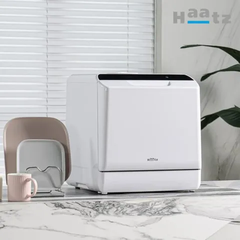 하츠 프리스탠딩 4인용 식기세척기 세척 열풍 건조 간편 자가설치 CDW-420J(화이트)