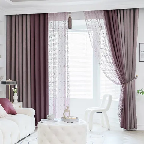 [지나송]지나송 엠마 자수 암막커튼 중형