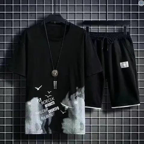 남성 여름 캐주얼 반팔티 상하 세트 남성반팔티 남성반팔티셔츠 남자반팔티 반팔티세트 캐주얼반팔티 캐주얼반팔셔츠 시원한반팔티 여름반팔티세트