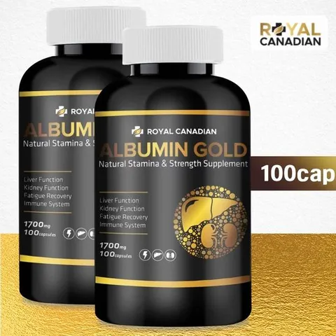 (2병) Royal Canadian 로얄캐네디언 알부민골드 고햠량 1700mg 100정 알부민+로얄젤리 밀크시슬 함유