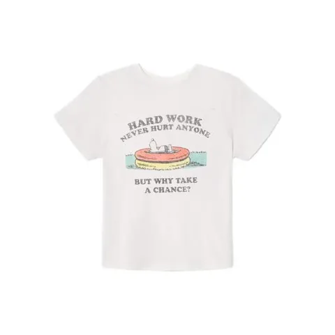 25 FW RE DONE 스누피 하드 워크 티셔츠 02402WCGT358 TP441471564