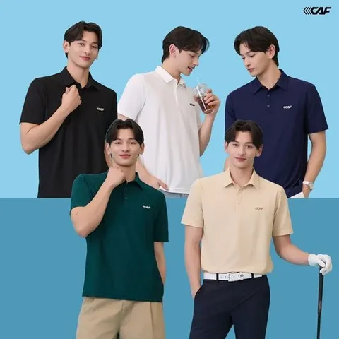 [MD강력추천] 르까프 25SS 파격초특가  냉감 반팔 카라 티셔츠 5종, 남성