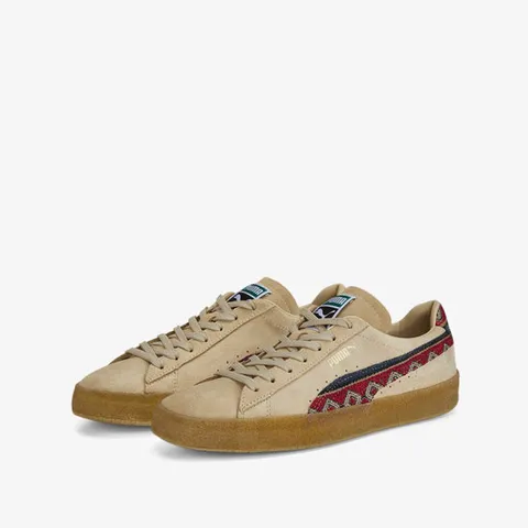 [푸마 국내매장 정품] 스웨이드 크레페 패턴 여성 스니커즈 운동화 386669-01