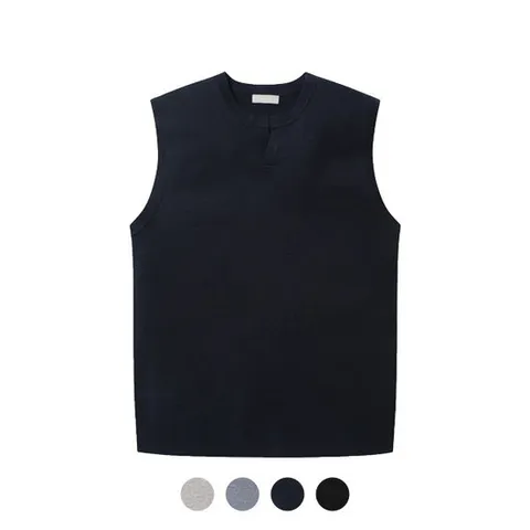 [프로젝트엠][프로젝트엠] 남성 슬릿넥 워셔블 스웨터 베스트_EP