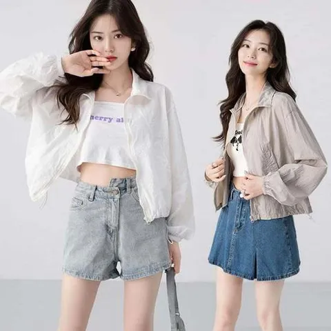 [모노무드]모노무드 GKRJ-8648 카라 바람막이 홑겹 얇은바람막이