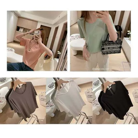 [모노무드]모노무드 여성 쿨링 반팔티 여성 쿨링 냉장고 반팔티