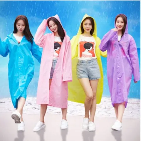 [모노무드]모노무드 RAINCOAT 키밍 다회용 우의 여성 컬러 레인