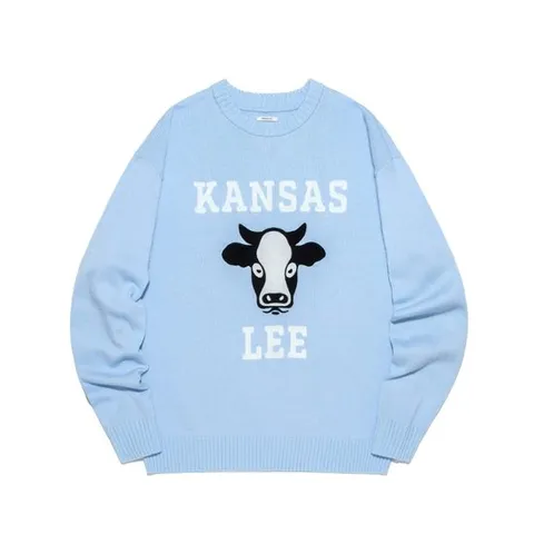 LEE 공용 라운드넥 카우 니트 B1 LE2303KT06 LB IV