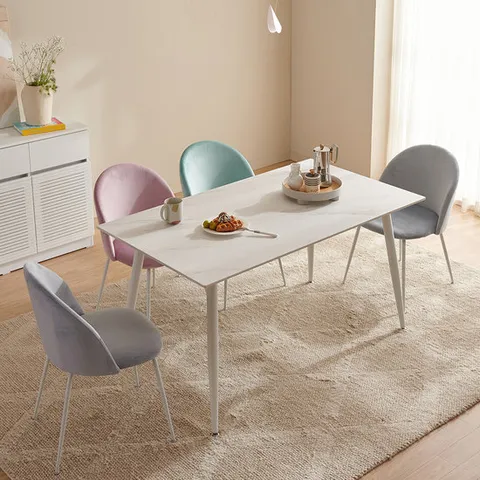 크로쉐 세라믹 포세린 4인용 식탁 테이블 의자