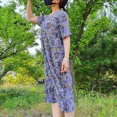 [모노무드]모노무드 은플레이스 중년원피스 주름 여름 원피스 쿨