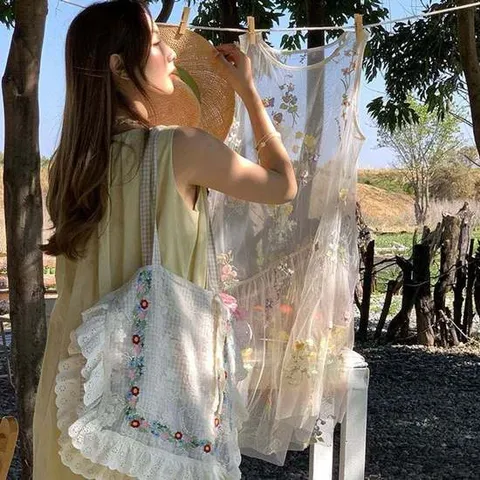 [모노무드]모노무드 시스루 레이어드 나시 민소매 원피스 망사