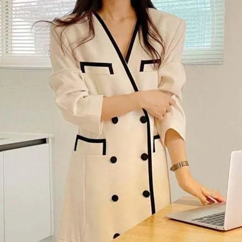 [모노무드]모노무드 xmfl-2 여성 여름 원피스 브이 밑단 돌잔치