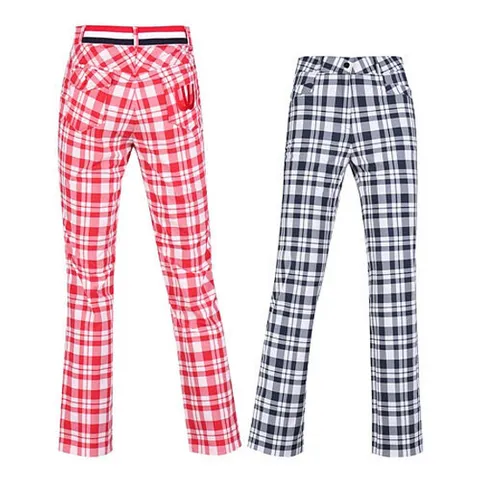 [보스케][보스케] 보스케 여성 여름 골프웨어 뒷밴딩 스판 체크