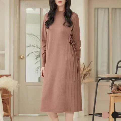 [막스스튜디오][막스스튜디오] 여성 스트랩 니트 원피스 3종 택