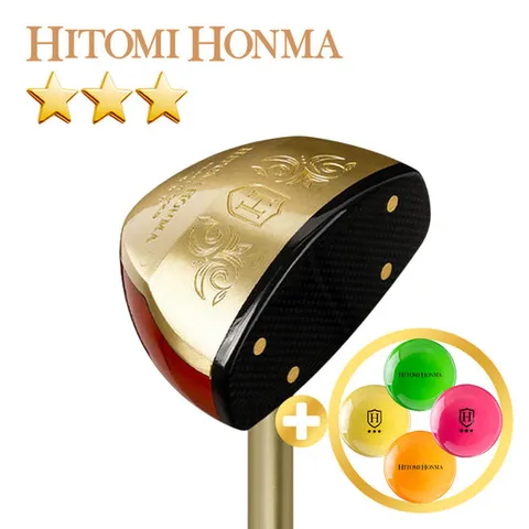 [2025년형]협회공인인증 히토미 혼마 3스타 최고급 파크골프채 파크볼채 CLASSIC GOLD