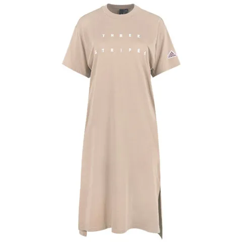 아디다스 여성 WORD 티드레스 루즈핏 반팔 롱 원피스 IA5252