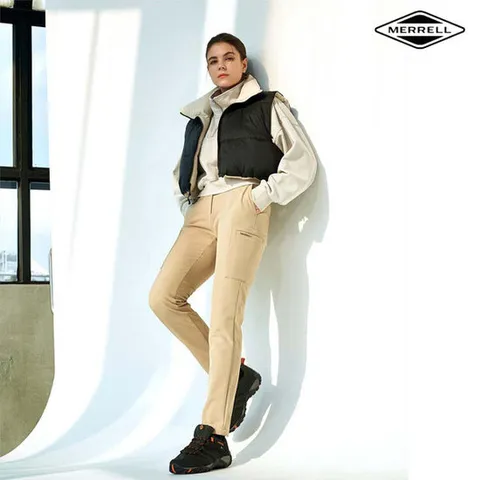 [머렐]머렐 여성 솔트레이크 3레이어 본딩 기모 팬츠 다크베이지