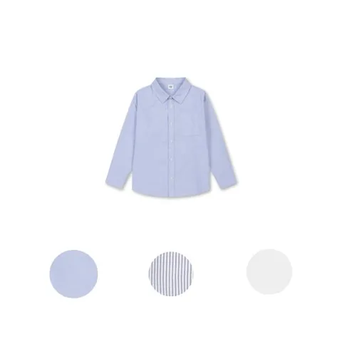 [ 롯데백화점 ]탑텐키즈 MKF4WC3211 공용 옥스포드 오버핏 셔츠