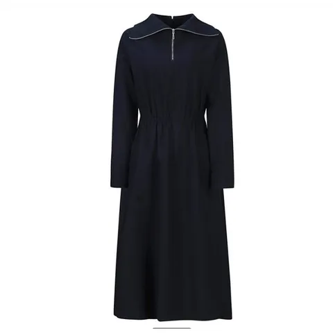 [ 롯데백화점 ][씨]반집업 빅카라 밴딩 원피스 (SJOAI2501)