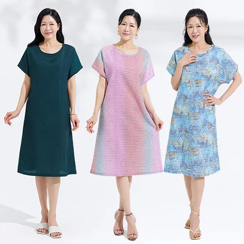 홈쇼핑인기 풍기인견원단 시어서커 원피스1종