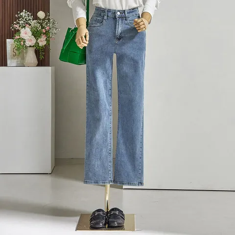 [커스텀에이블] *빠른배송* [55~77]허리 텐션 스판 데님 팬츠_T2508DP031C