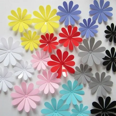 3D꽃포인트벽지(12개입)/포인트스티커/입체벽지 포인트스티 시트지 입체벽지 그래픽스티