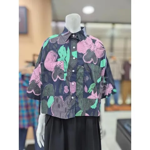 안지크 세이브존06 나염  루즈핏 블라우스 AJ2BL5520