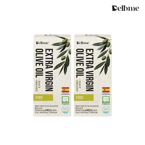 델브미 유기농 데일리 엑스트라버진 올리브오일 100% 스틱 올리브유 2입