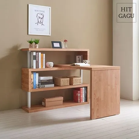 [착불배송] A232 (ㄹ) 3단 책상세트 1200 4colors 책상 컴퓨터책상 사무실책상 공부책상 서재책상