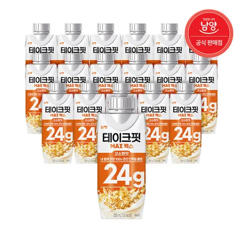 마시는 단백질 음료 테이크핏 맥스 고소한맛 250ml X 18입
