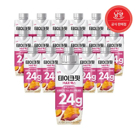 마시는 단백질 음료 테이크핏 맥스 호박고구마맛 250ml X 18입