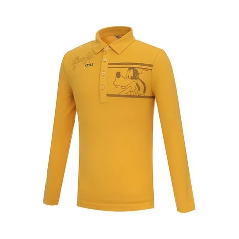 [디즈니골프]남성 캐릭터 스판 긴팔 카라 티셔츠 DN3MTS009