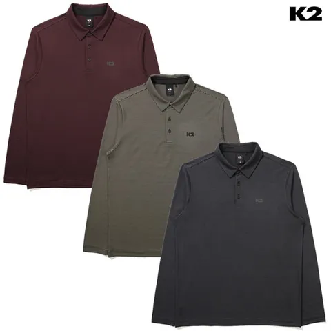 [ 롯데백화점 ]K2 남성 KMU 24 281 간절기 카라 가을 스트라이프 폴로 티셔츠 KMU24281 JS