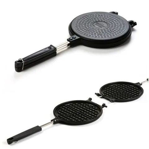 퀸센스 와플팬 인덕션 양면 와플메이커 원형 토스트팬 샌드위치메이커 양면팬 와플만들기 샌드위치팬 와플기계