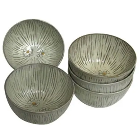 하나시온 밥그릇 도자기 밥공기 공기 그릇 대접 5P 도자기공기 도자기밥그릇 도자기밥공기 식기세트 그릇세트 포트메리온밥공기 라면기 반찬용기 라면그릇