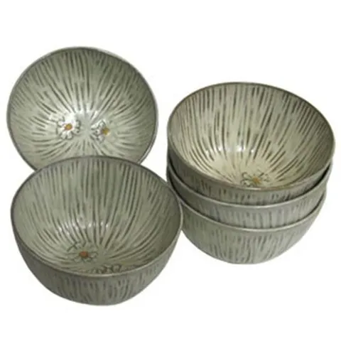 하나시온 밥그릇 도자기 밥공기 공기 그릇 대접 5개 H 도자기공기 도자기밥그릇 도자기밥공기 식기세트 그릇세트 포트메리온밥공기 라면기 반찬용기 라면그릇