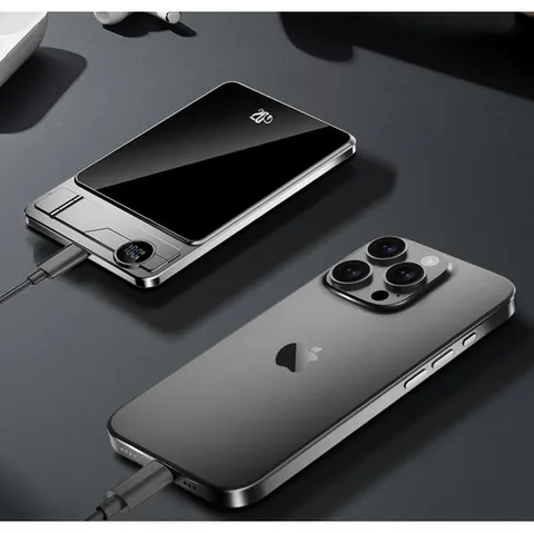3in1 슬림 파워뱅크 맥세이프 보조배터리 시계 이어폰 충전 [5000mAh]