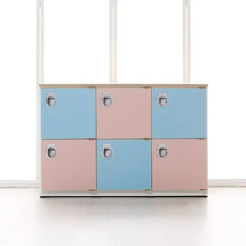 [착불배송] H61421 2단 6칸 사물함 1190x800 1color 2단사물함 6칸사물함 6인사물함 6인용사물함 개인사물함 학교사물함 사무실사물함 캐비닛 물품보관함