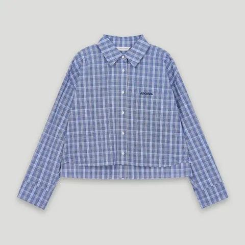 [ 현대백화점 ][코데즈컴바인] 포켓 자수 체크 셔츠 (CKC-SH511W7)