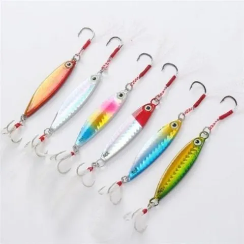 낚시대 깃털 인기 낚시 스커트 메탈지그 감성 6p세트