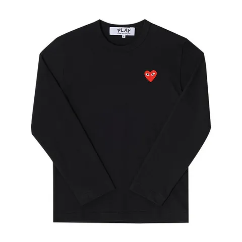 플레이 꼼데가르송 롱슬리브 티셔츠 블랙 AX T118 051 1
