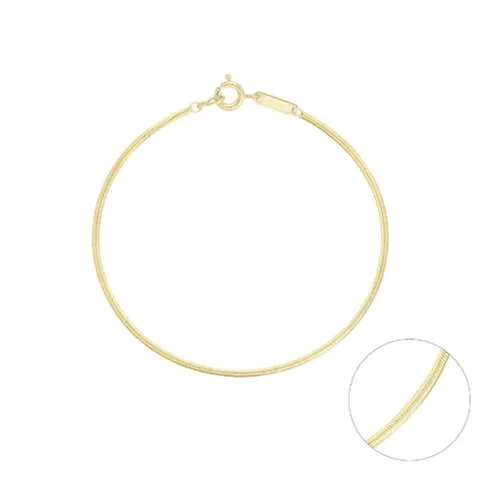 [ 현대백화점 ]미니골드 14k 오메가뱀줄체인팔찌-1.5mm BFES4002