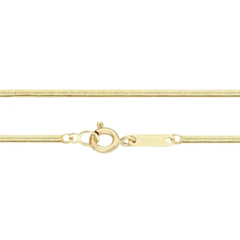 [ 현대백화점 ]미니골드 14k 오메가뱀줄체인목걸이-1.5mm NFES4002