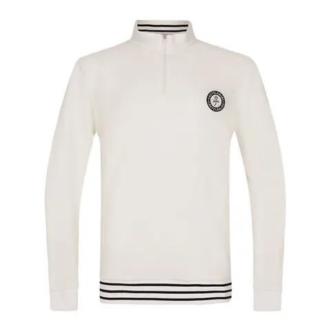 남성 원포인트 반집업 티셔츠_BGCWTS208WH