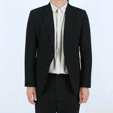 롤프 정장 수트 양복 슈트 자켓 마이 상의 기본 무지 2버튼 봄 가을 안감