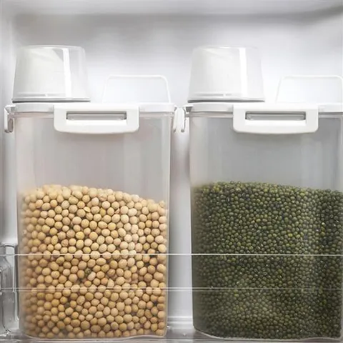 밀폐용기 냉동실정리용기 쿠킹홈 밀폐용기 잡곡통 냉장고 냉동실 용기 1.75L