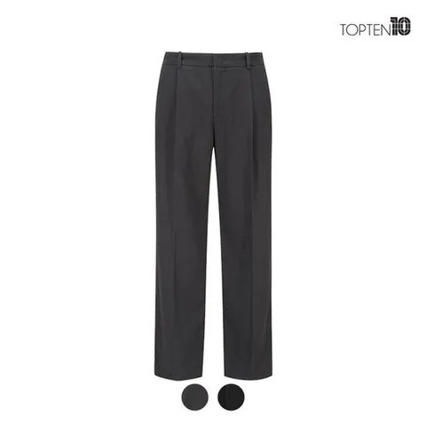 [탑텐][탑텐] 남성 더 웜 와이드 하프밴딩 슬랙스_MSC4PP1503