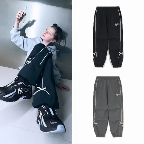 [ 현대백화점 ][MLB키즈DB] 걸즈 리본 조거팬츠 2종택1 (7FWPB1654)