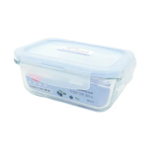 내열용기 오븐용기 락앤락 유로 오븐글라스 380ml LLG422 블루