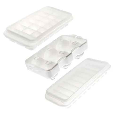 얼음케이스 아이스몰드 뚜껑있는 아이스 얼음 트레이 (택1) X3개 얼음틀